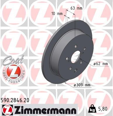 590284620 Zimmermann Freno de disco trasero