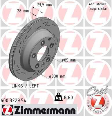 600322954 Zimmermann Freno de disco trasero