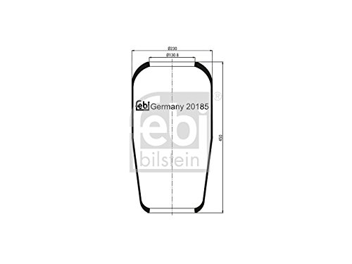 20185 Febi Bolsa neumática del eje