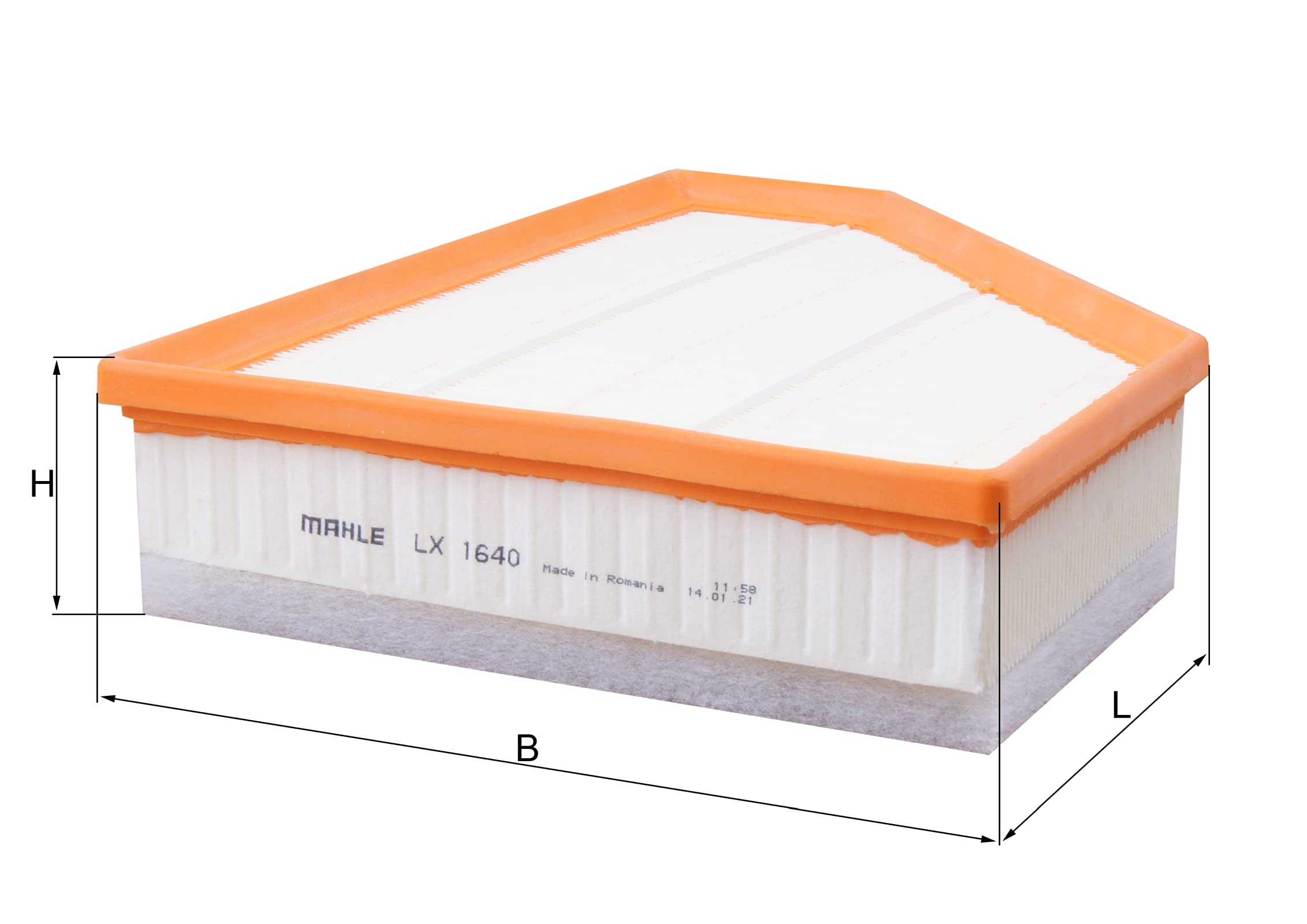 El filtro de aire Mahle Original LX1640 precio, desde 27,01 EUR