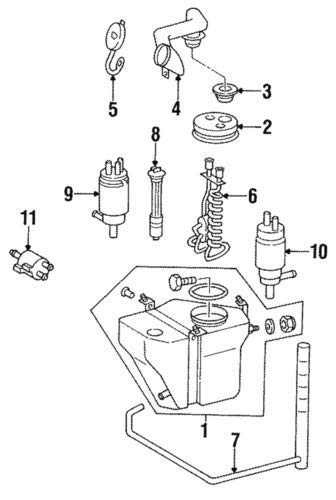 Botella limpiaparabrisas para Mercedes S  W140