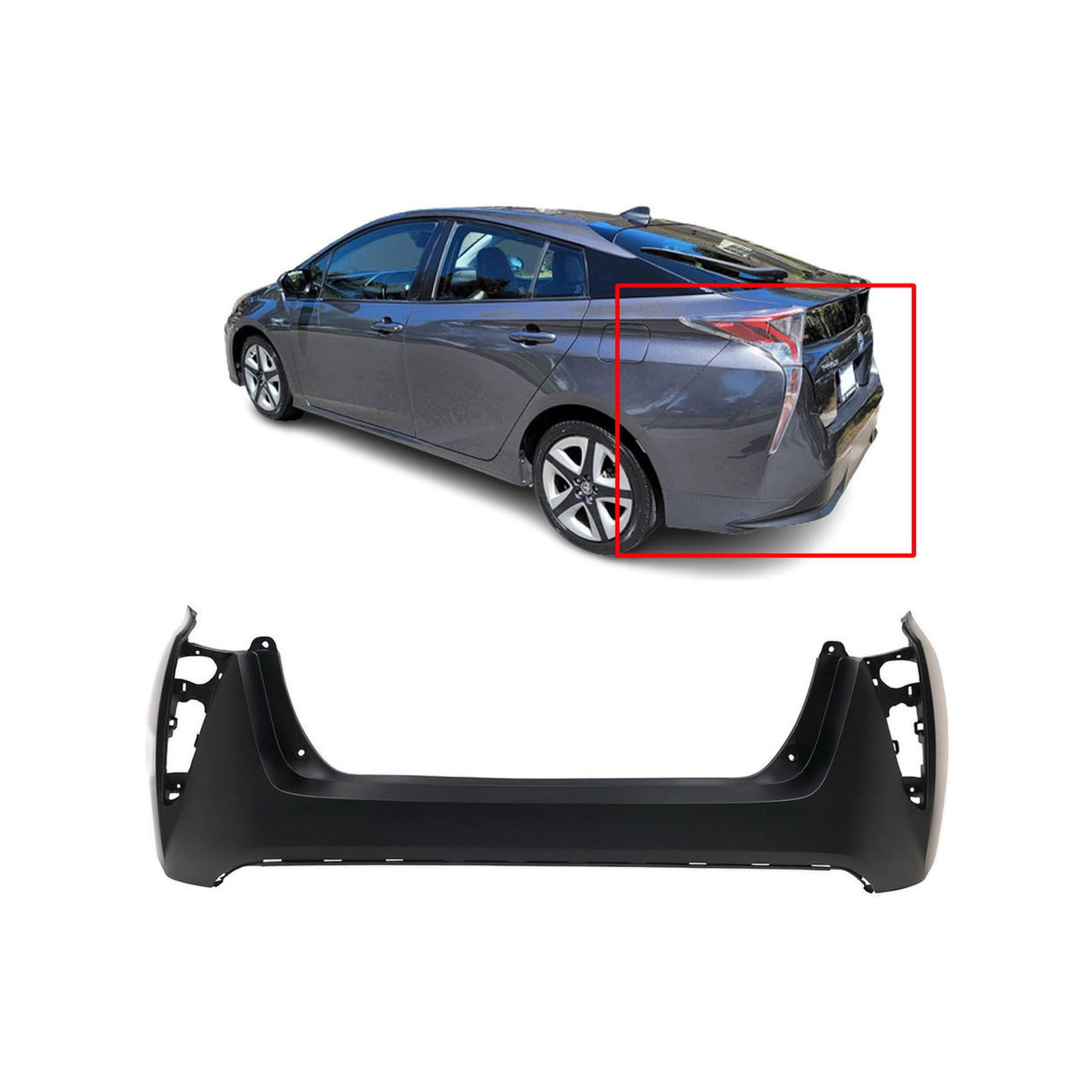 Defensa trasero Toyota Prius  (2015-2026)