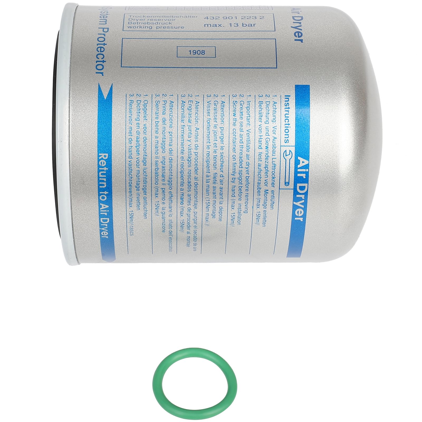 Filtro del desecador de aire (separador de agua y aceite) (camión) 0004295695 Mercedes