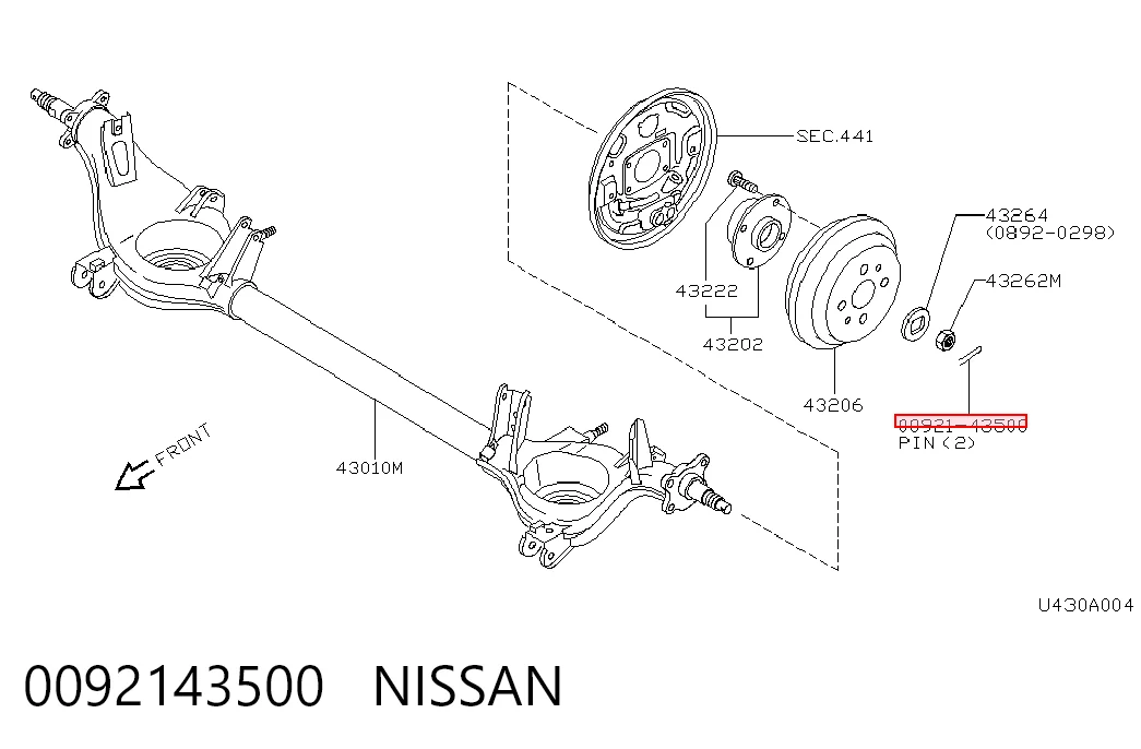 0092143500 Nissan/Infiniti