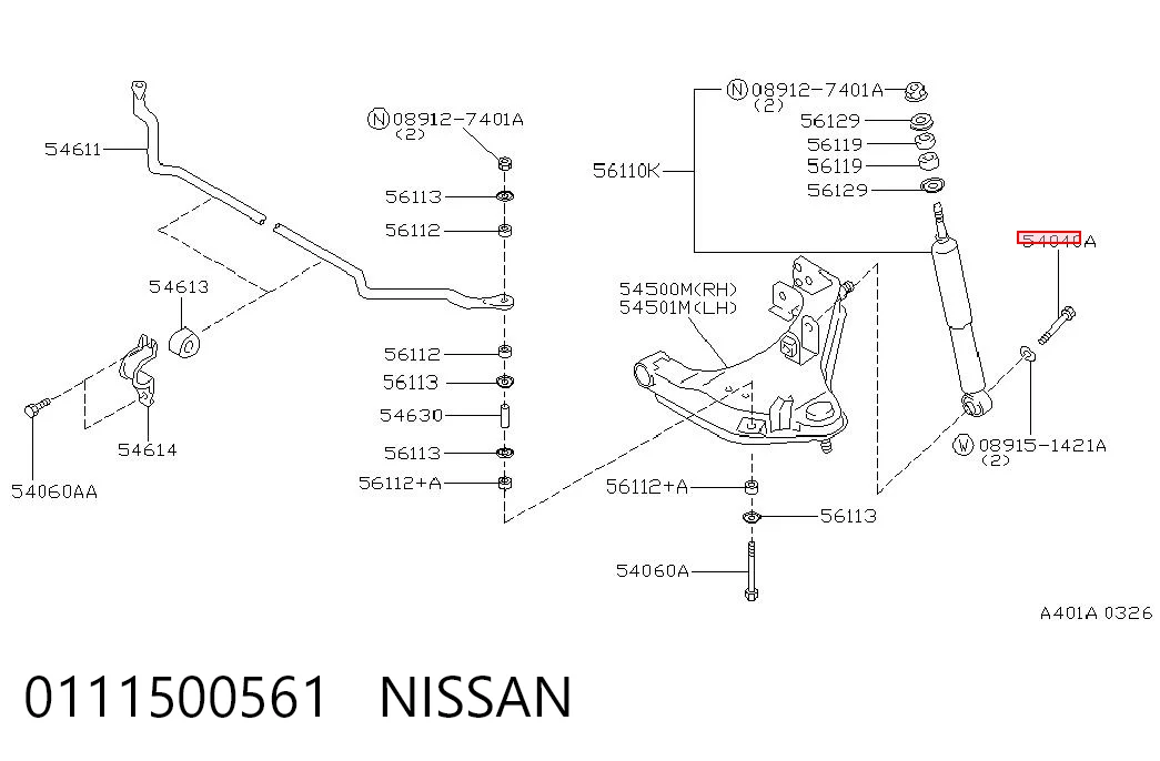 0111500561 Nissan/Infiniti
