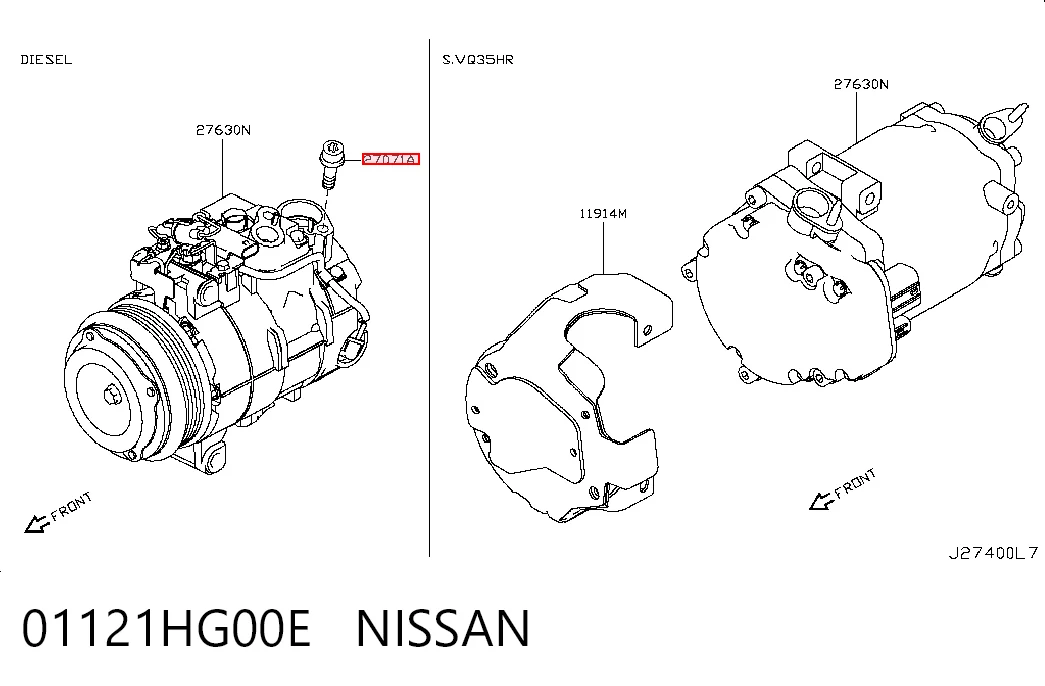 01121HG00E Nissan/Infiniti