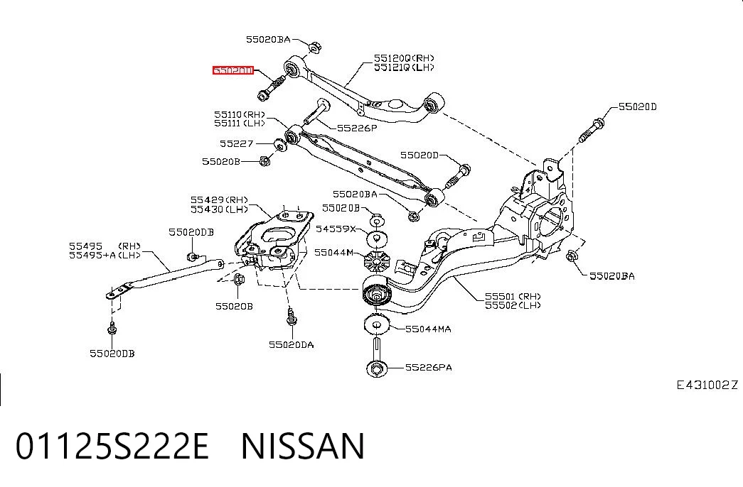 01125S222E Nissan/Infiniti