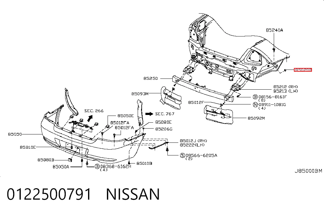 0122500791 Nissan/Infiniti