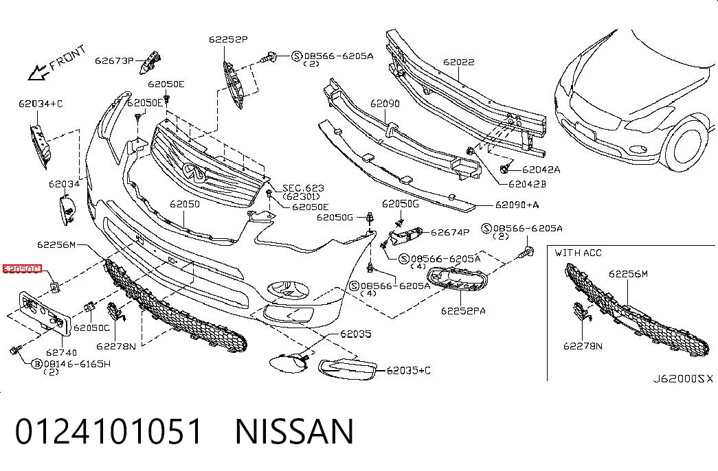 0124101051 Nissan/Infiniti 
