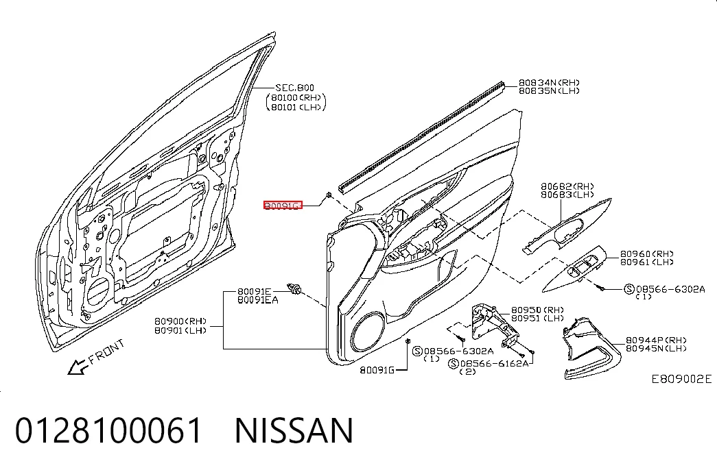0128100061 Nissan/Infiniti