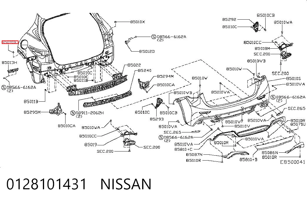 0128101431 Nissan/Infiniti 