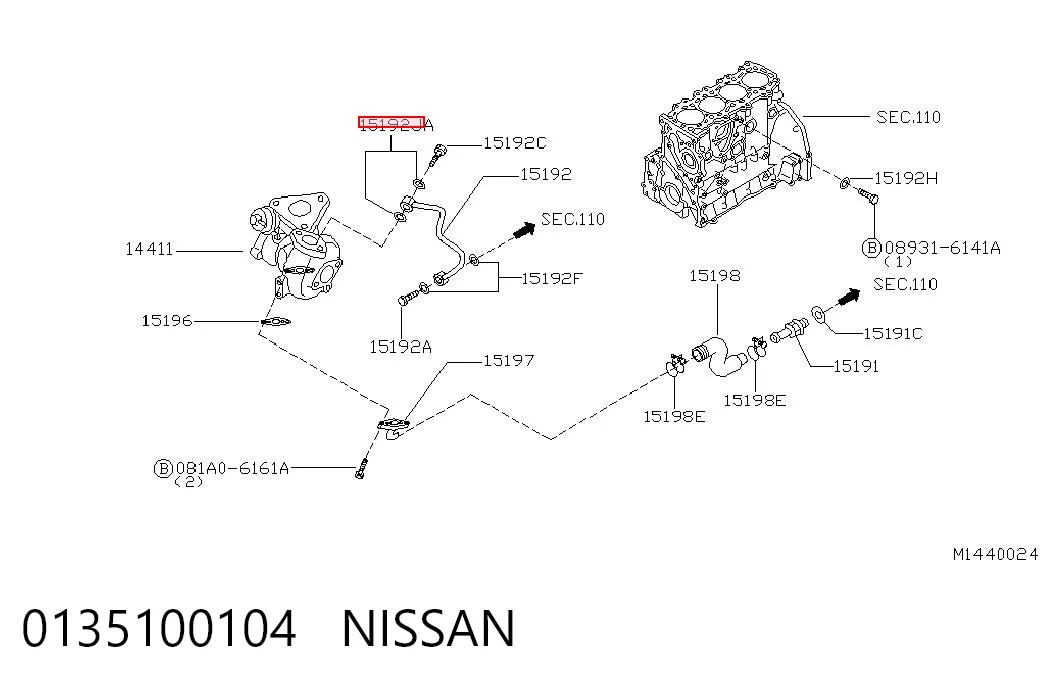 0135100104 Nissan/Infiniti