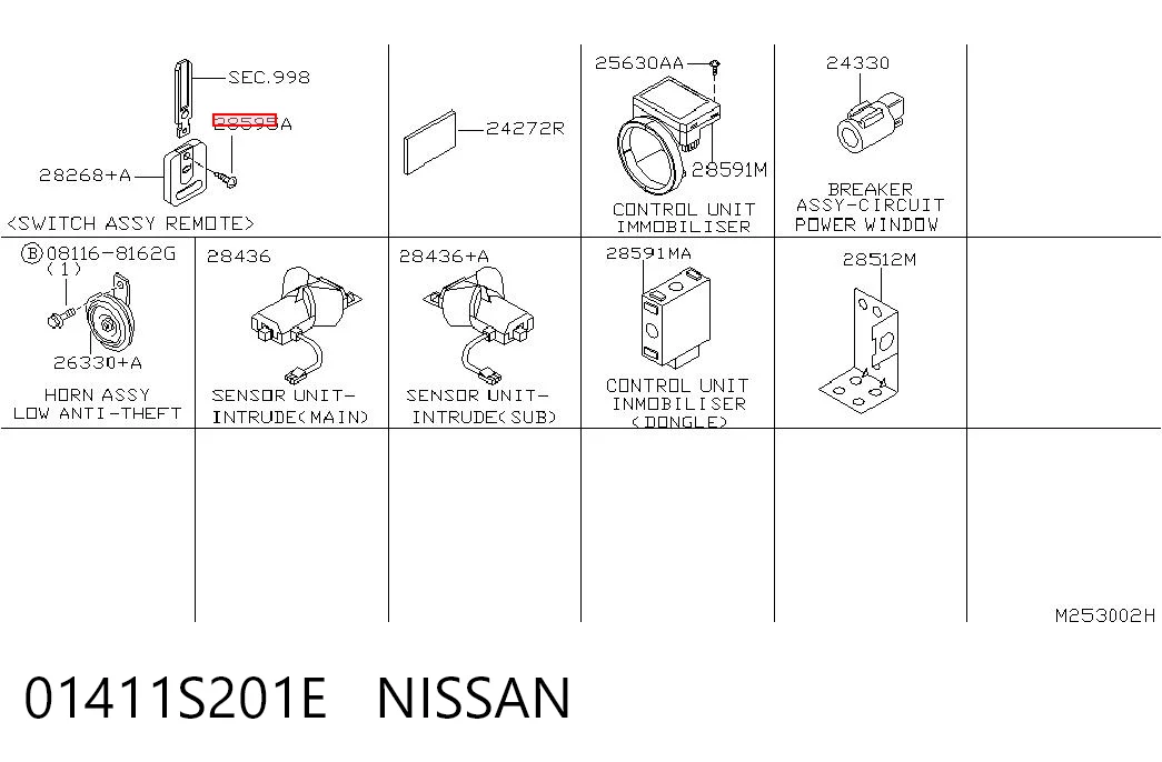 01411S201E Nissan/Infiniti