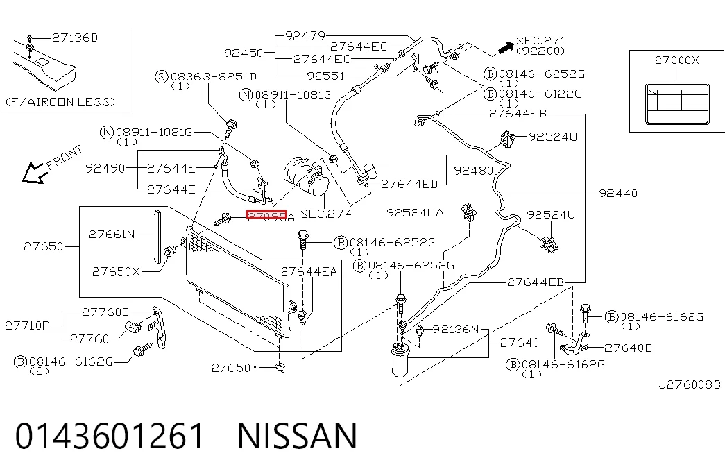0143601261 Nissan/Infiniti