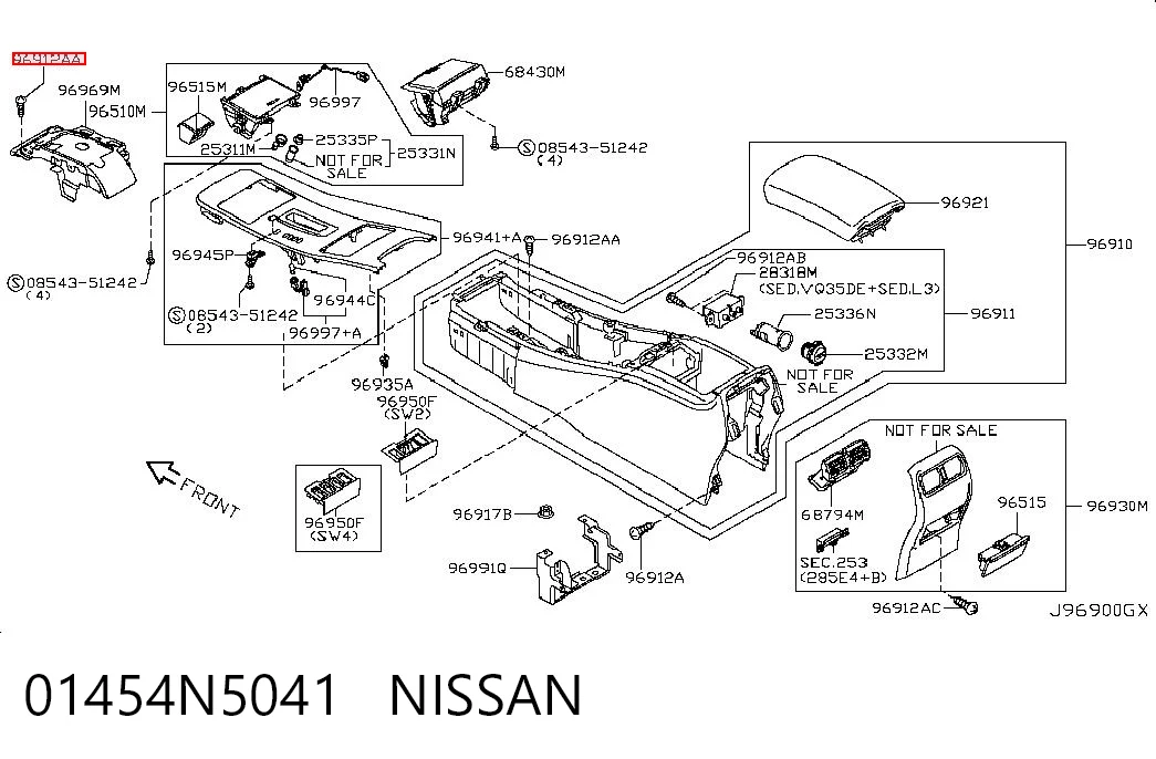 01454N5041 Nissan/Infiniti