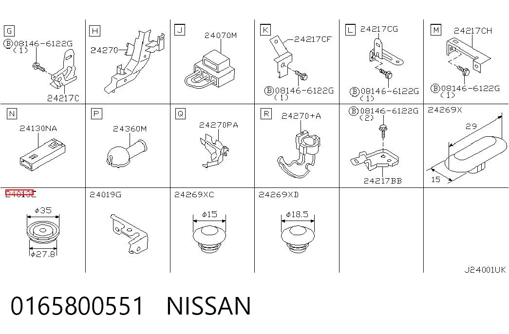 0165800551 Nissan/Infiniti