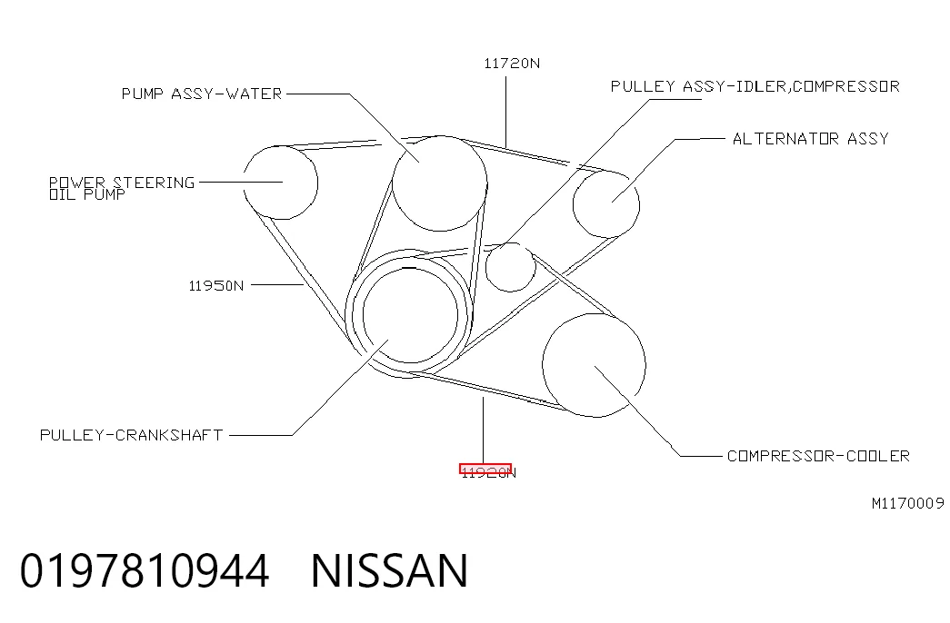 Comprar 839718381A Ford Correa trapezoidal