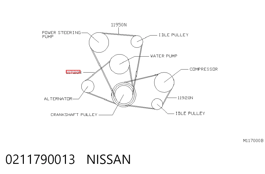Correa de transmisión trapezoidal Daihatsu 9952110895 precio, desde 5,13 EUR
