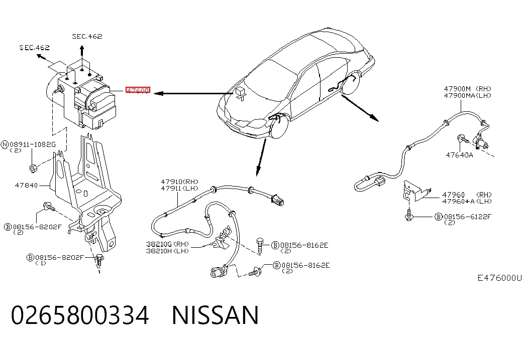 Bloque hidráulico ABS Nissan Primera sedán (P12) (2002 - 2008) precio, desde 46,46 EUR