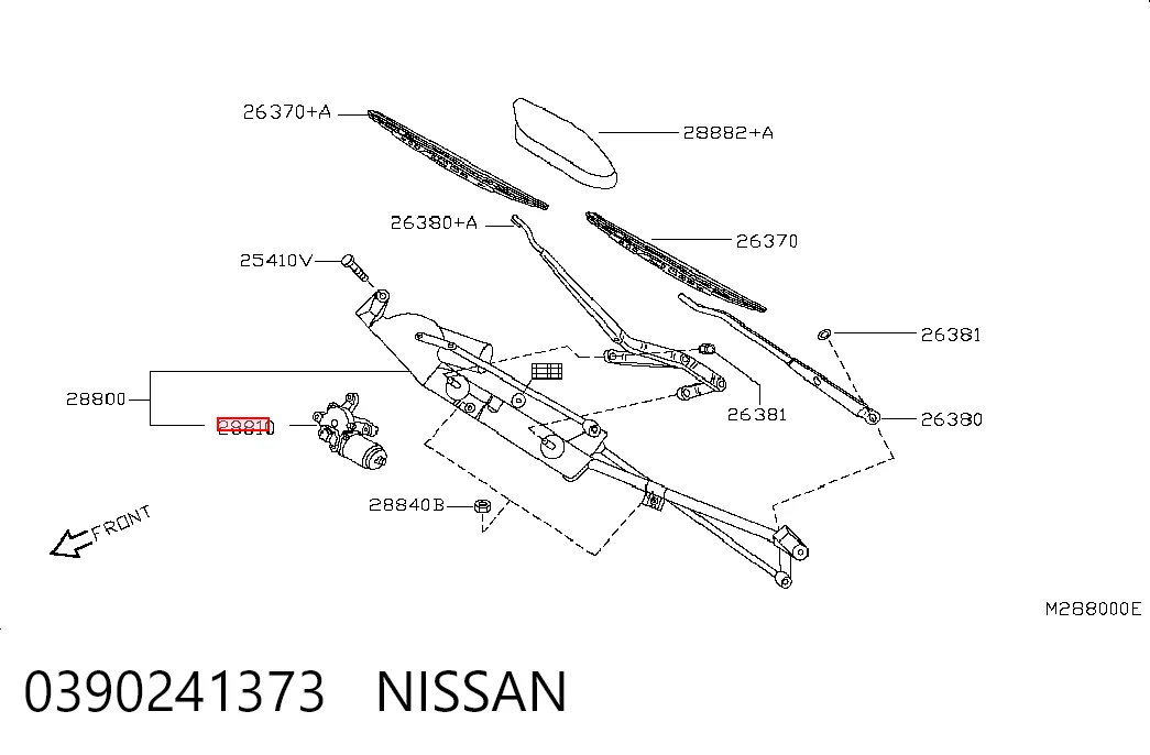 Motor del limpiaparabrisas Nissan Almera TINO monovolumen (V10) (2000 - 2005) precio, desde 60,27 EUR