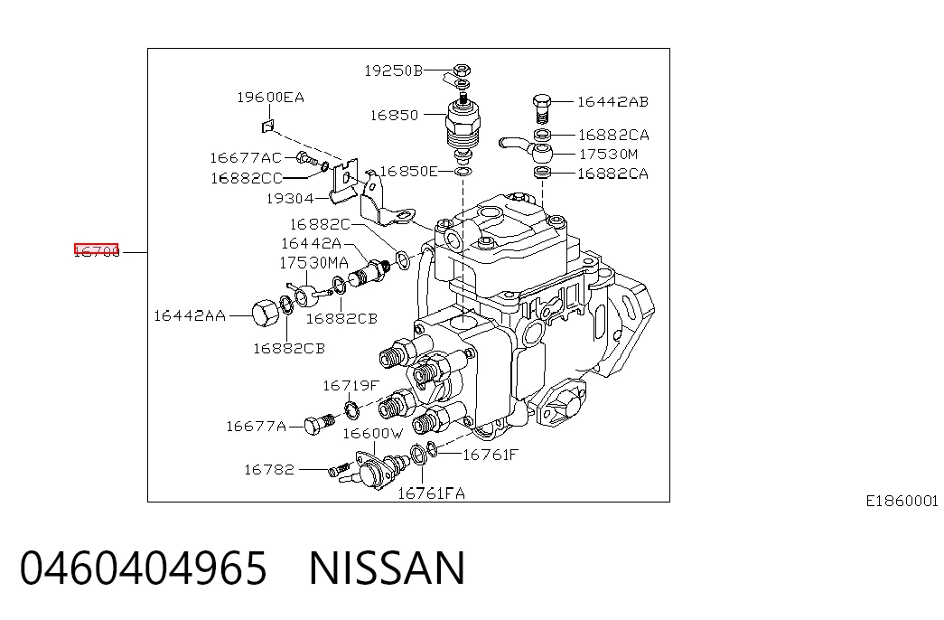 Bomba de inyección para Nissan Primera  P11