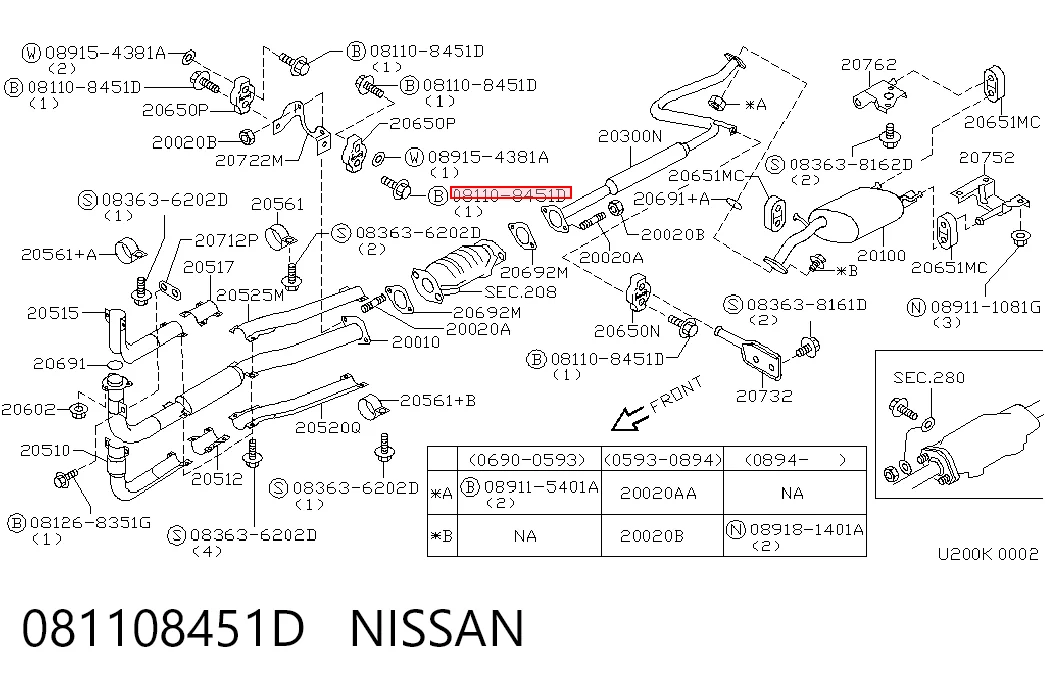 081108451D Nissan/Infiniti