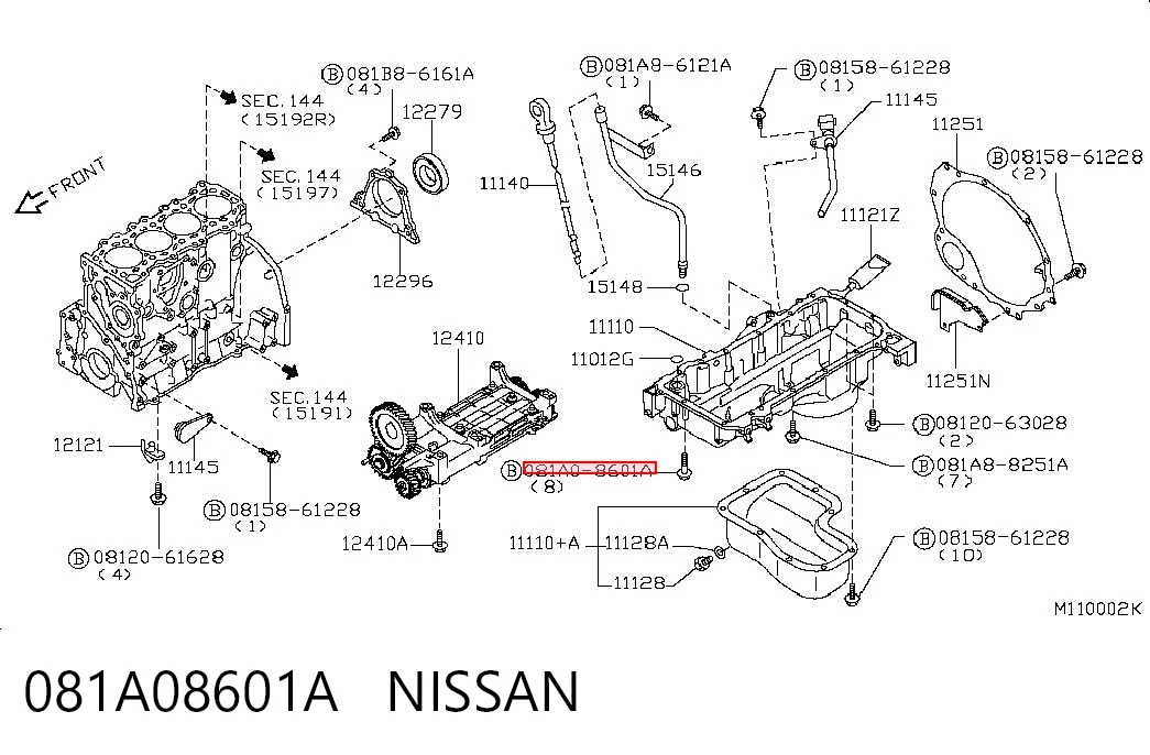 081A08601A Nissan/Infiniti