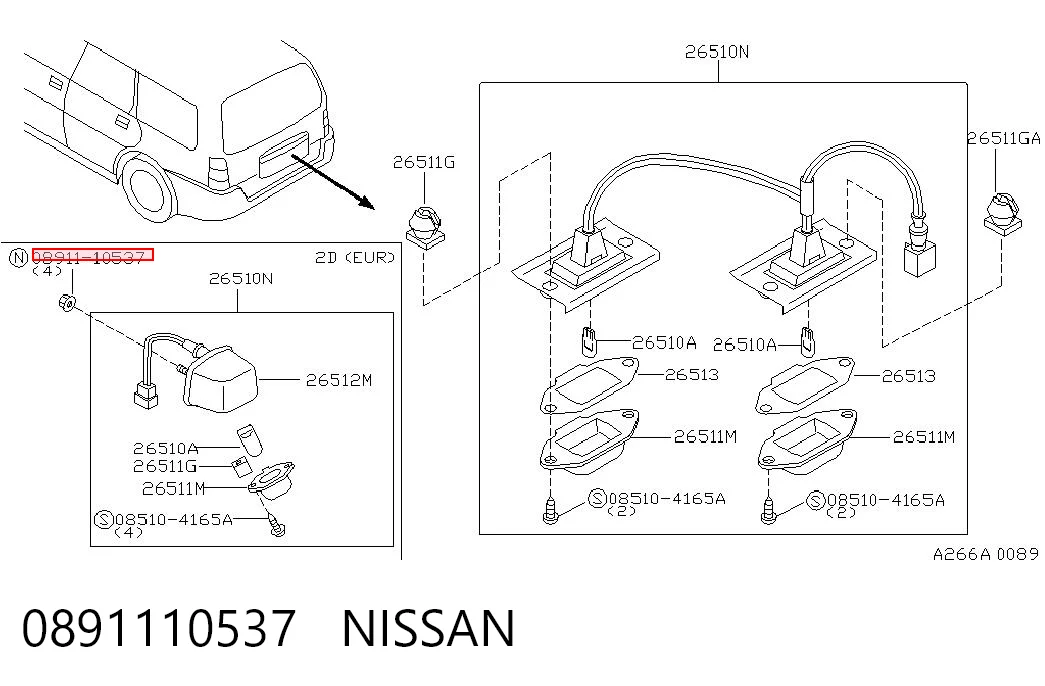 0891110537 Nissan/Infiniti