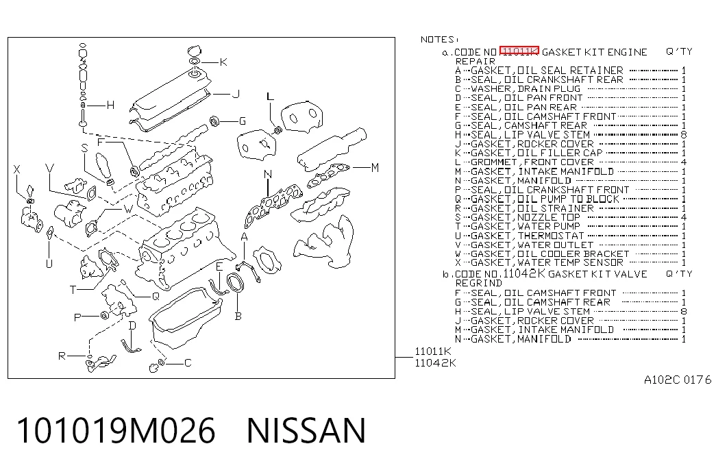 Comprar Juego de juntas para motor Nissan Sunny III N14