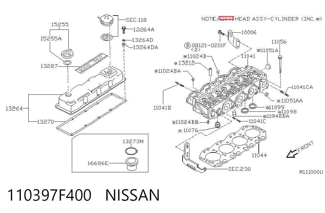 110397F400 Nissan/Infiniti