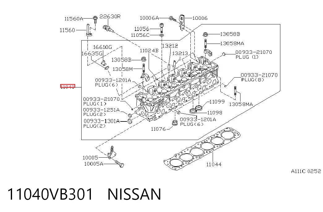 Cabeza del motor Nissan Patrol  (1997-2010)