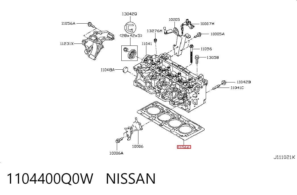 Precio del repuesto Empaque de culata Qashqai  SUV