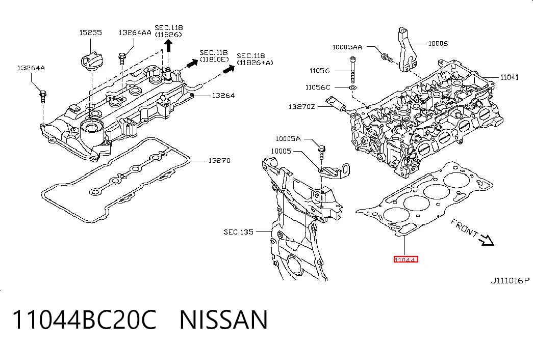 Comprar Junta de culata Nissan JUKE JPN F15