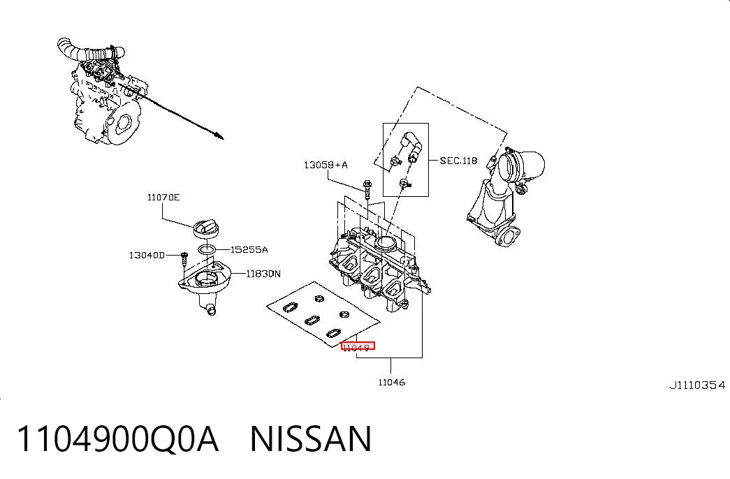 1104900Q0A Nissan/Infiniti