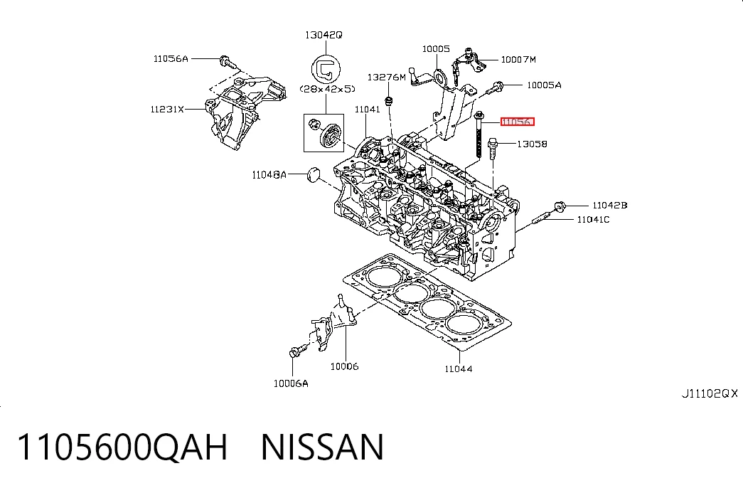  Tornillo culata Nissan Qashqai 1