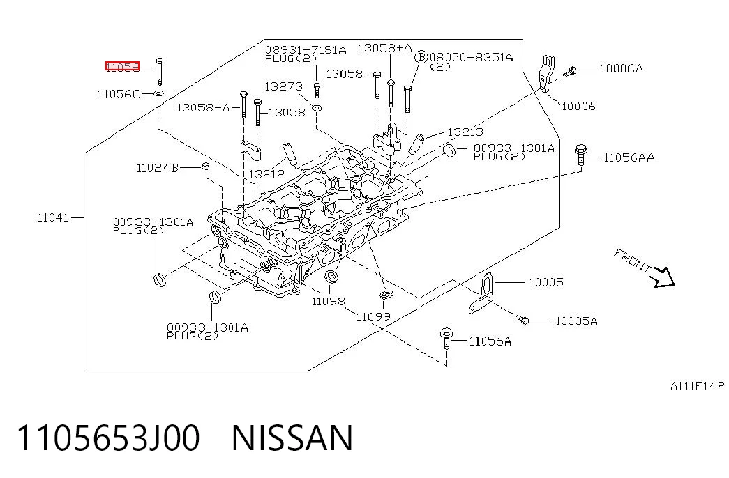 Tornillo de culata para Nissan Almera I (N15)