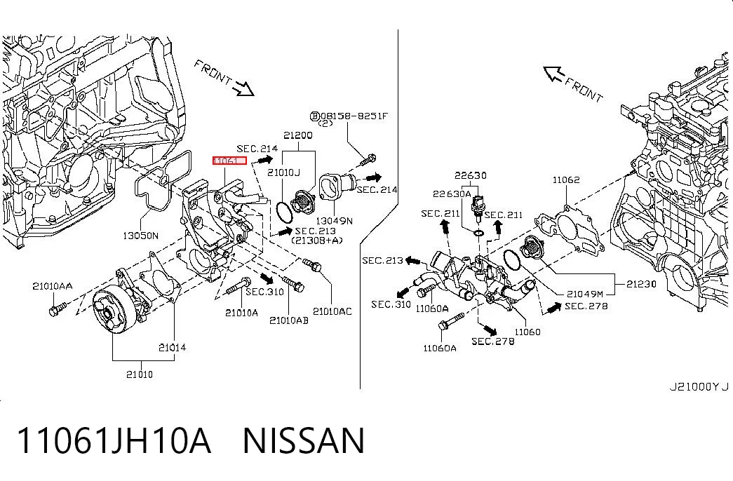11061JH10A Nissan/Infiniti