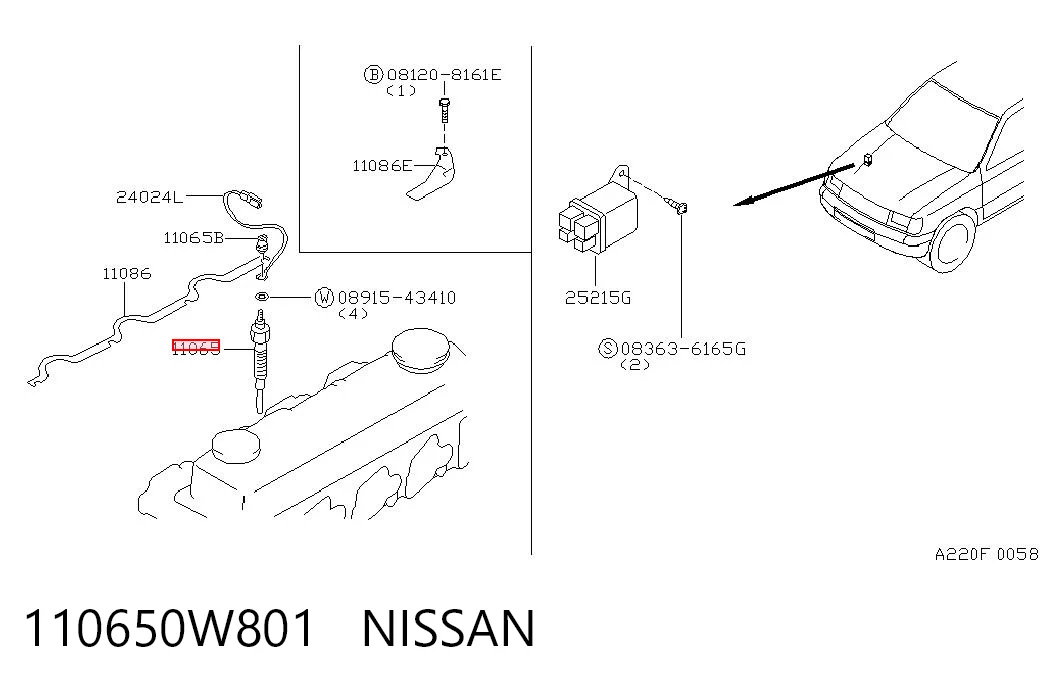 Bujías de calentamiento para Nissan Pathfinder  R50