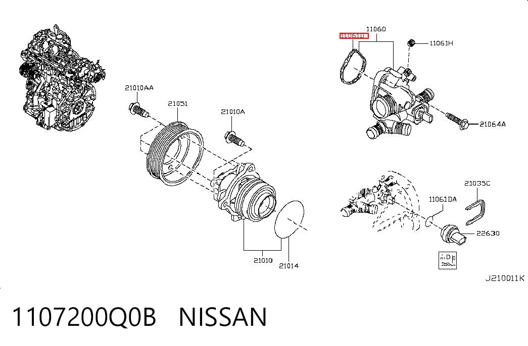 1107200Q0B Nissan/Infiniti
