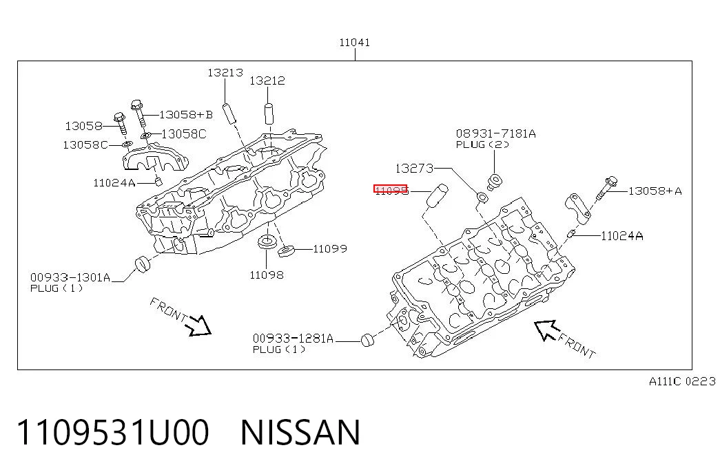 1109531U00 Nissan/Infiniti