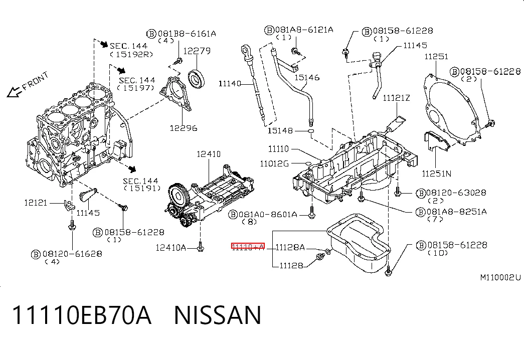 11110EB70A Nissan/Infiniti