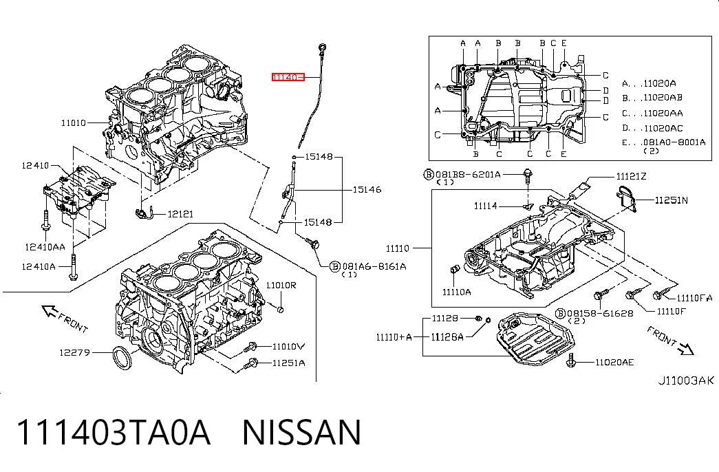 111403TA0A Nissan/Infiniti