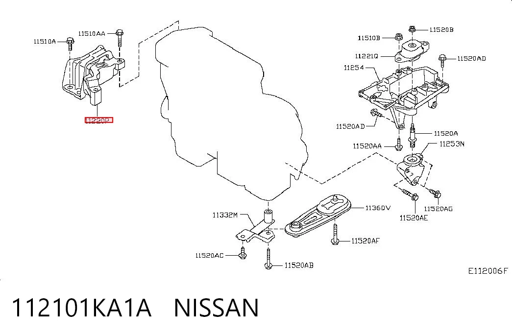 112101KA1A Nissan/Infiniti