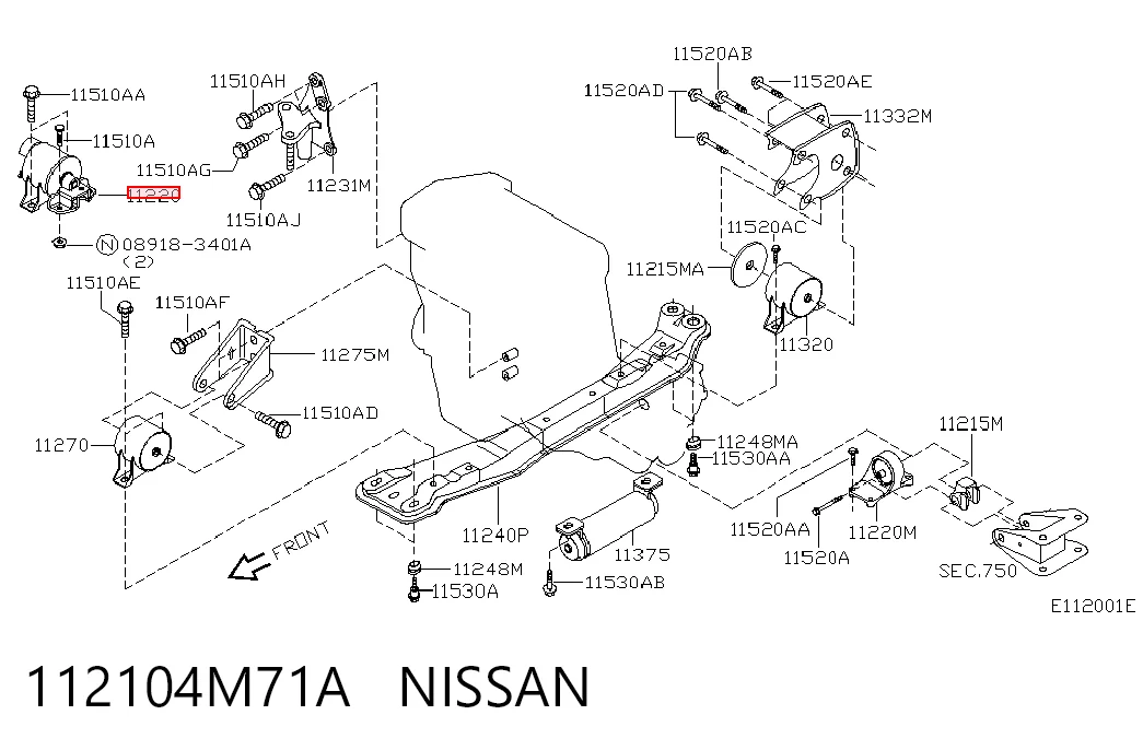 112104M71A Nissan/Infiniti