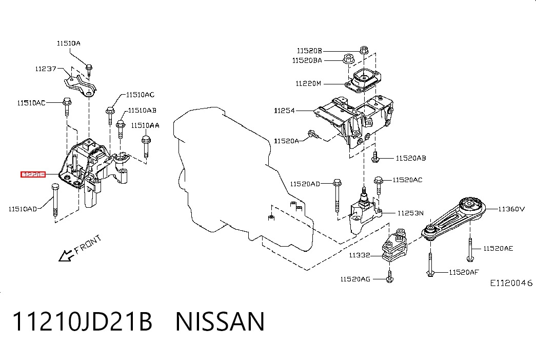 11210JD21B Nissan/Infiniti