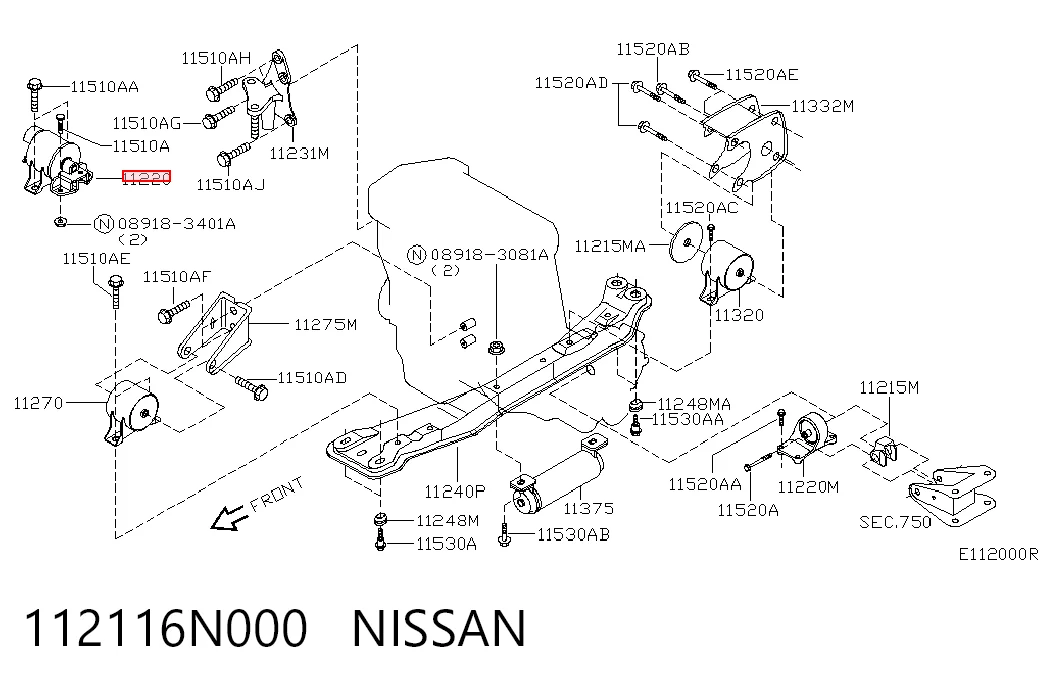 112116N000 Nissan/Infiniti