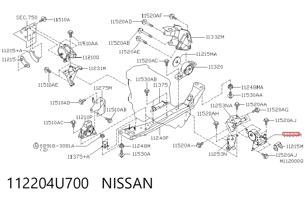 112204U700 Nissan/Infiniti