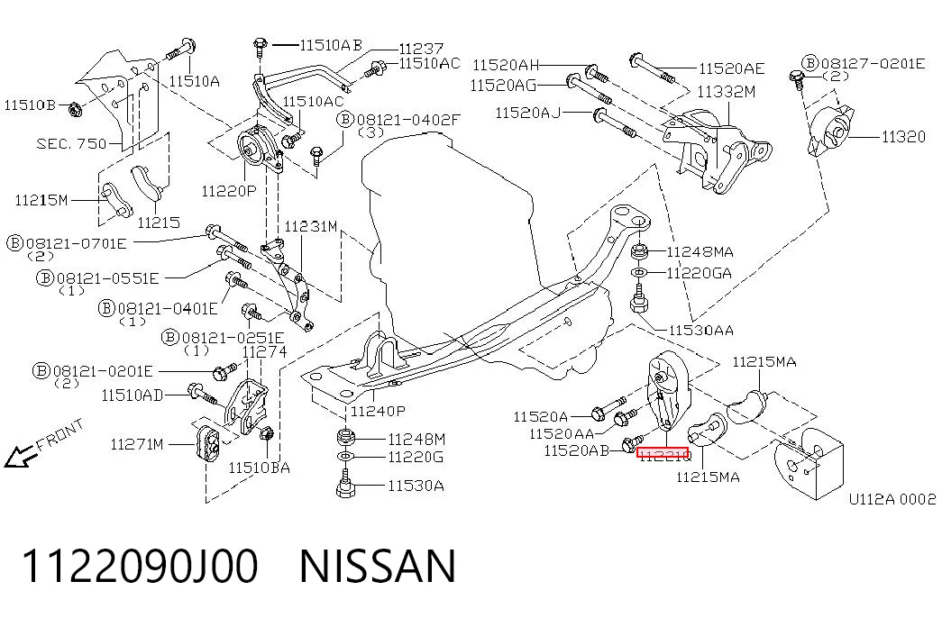 1122090J00 Nissan/Infiniti