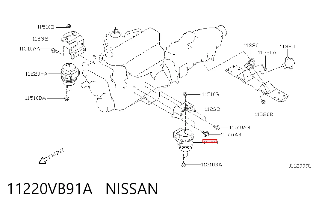11220VB91A Nissan/Infiniti