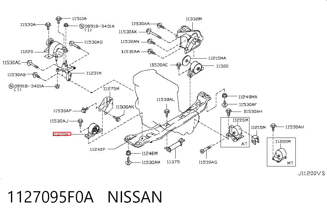1127095F0A Nissan/Infiniti